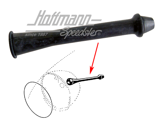 Tubo cavo, alloggiamento faro / parete laterale, 64-67 | 111 941 185 A | 020-4987-08