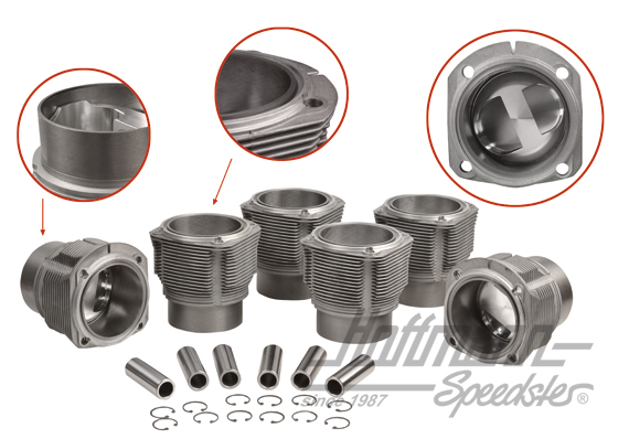 Pistoni + cilindri, 911S, 2.2/2.4, 86mm, JE (L) | 008 911 86E JE | 530-0026