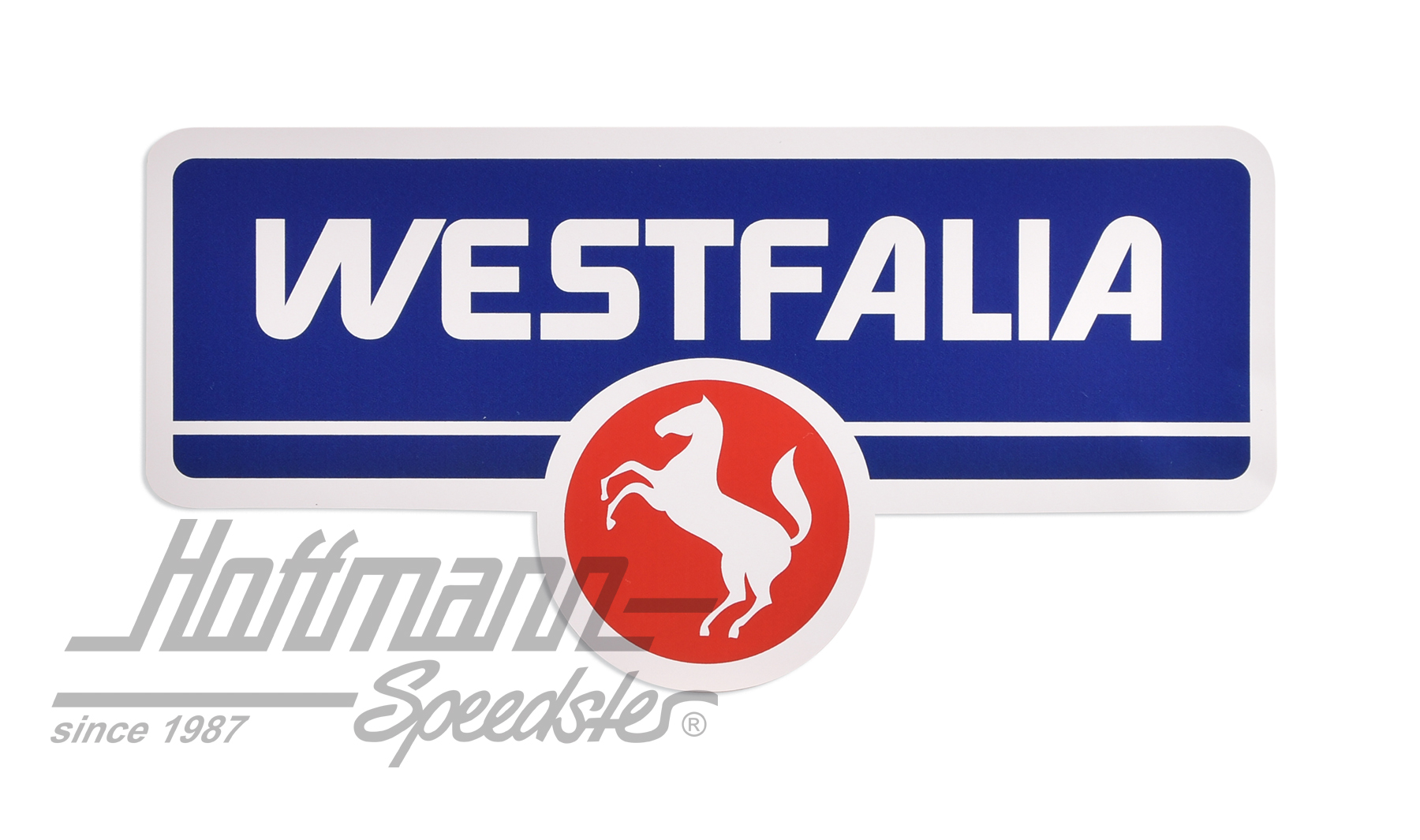 Adesivo "Westfalia" blu/rosso (grande) | 255 070 009 | 021-0199-97