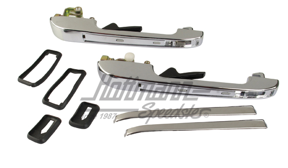 Set di maniglia per portiera, Golf 1/2, senza serratura, cromato | TU 837021 | 180-1010-04