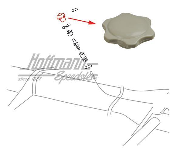 Manopole leva di riscaldamento, grigio | 113 711 623 A GY | 020-2015-08