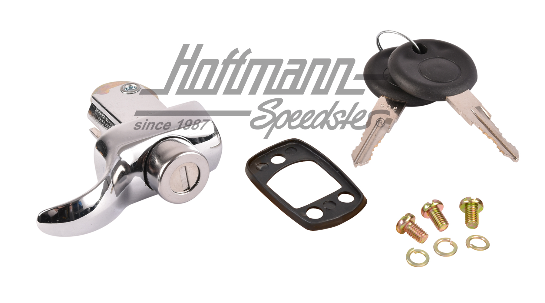 Serratura cofano motore, 8.66 - 7.71, cromata | 113 827 503 F | 020-2470