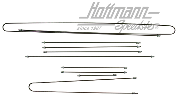 Set tubazione del freno, T1, 3.56-7.63 | 211 698 005 B | 089-2550-07