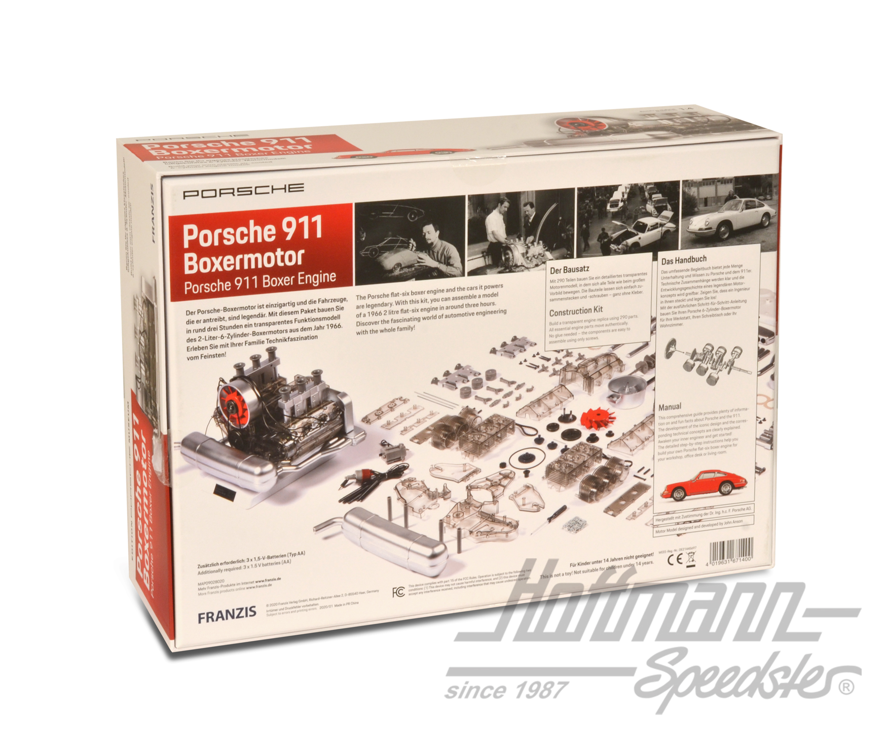 Porsche 911 motore boxer, modello in scala                                                          