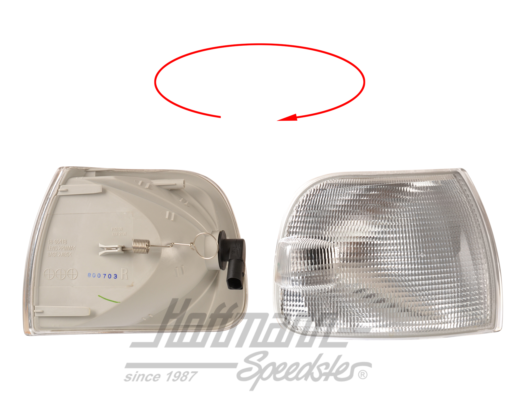 Lampeggiatore
, anteriore, bianco, destra (lungo) | 7D0 953 042 F | 409-3760-42