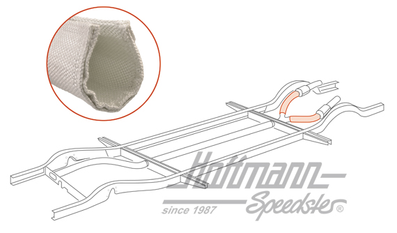 Isolamento, tubo riscaldamento, posteriore, Furgone T1/T2 | 211 255 725 E | 087-3006