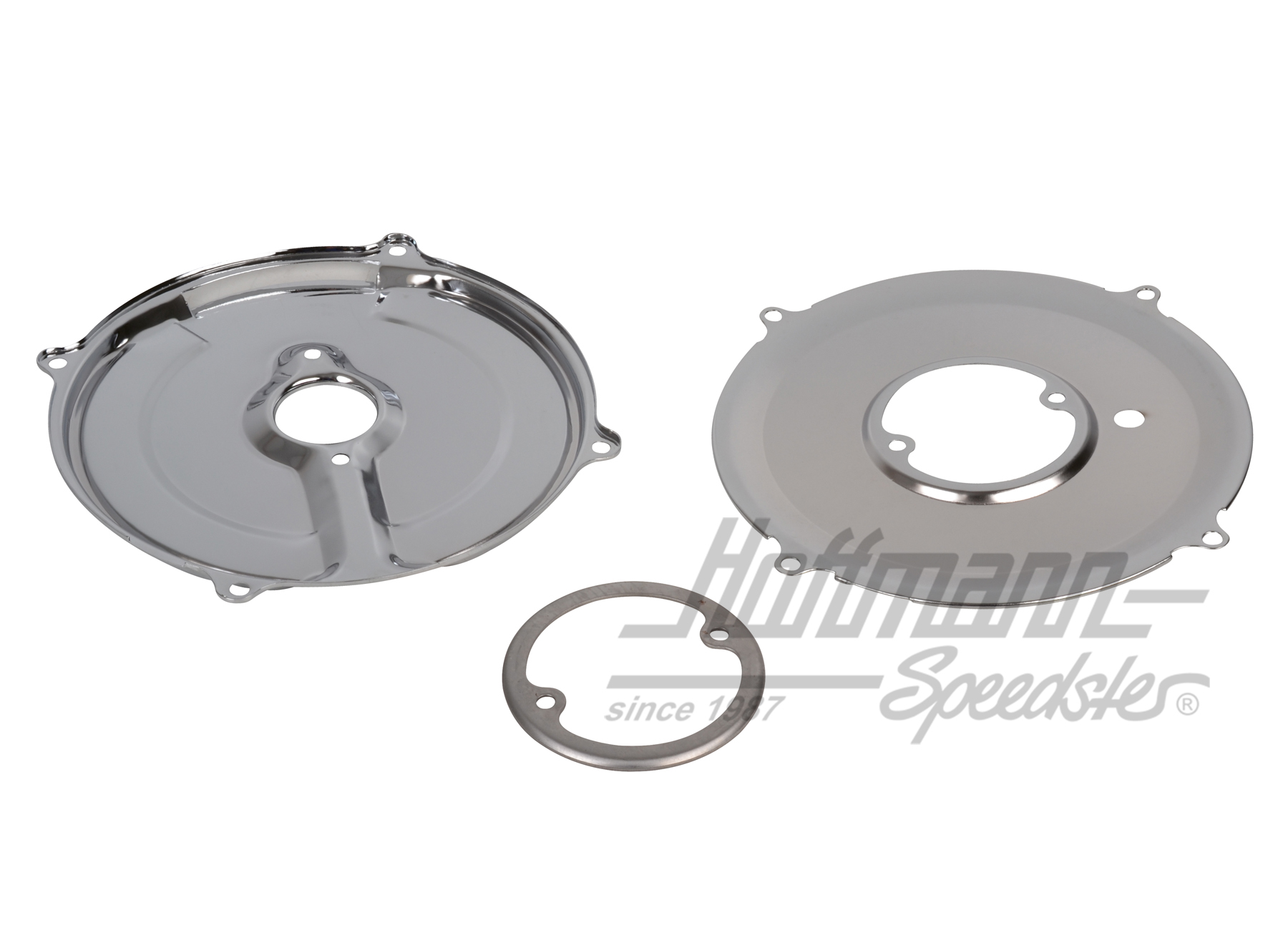 Kit piastra posteriore, 3 pezzi, cromato | 043 119 261 C | 010-1413-20