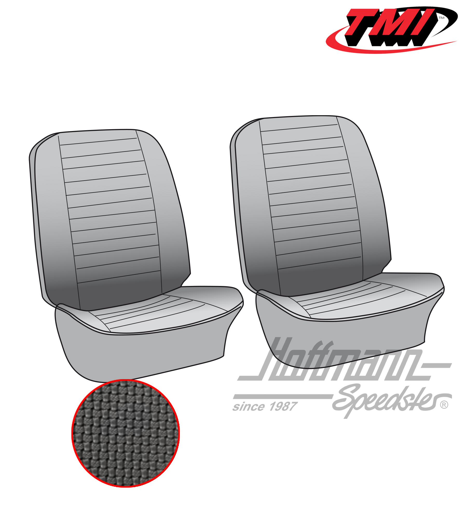 Coprisedile, anteriore, 73-76, nero | 43-2115-01 | 098-0624-10