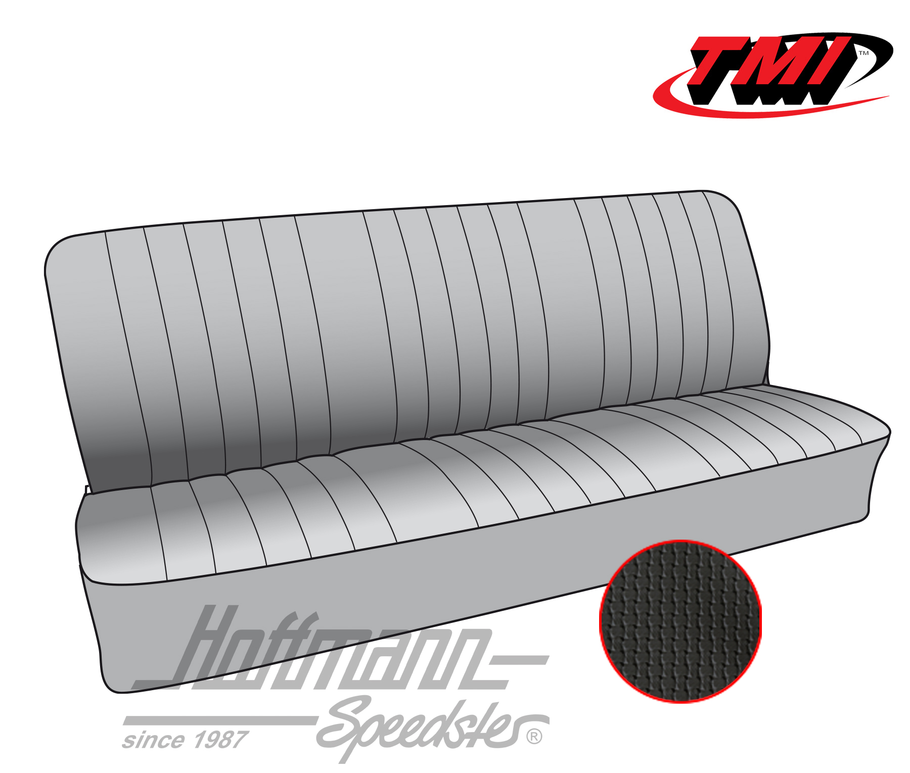 Coprisedile, Doppia Cabina, posteriore, 64-73, nero | 43-2128-01 | 098-0688-10