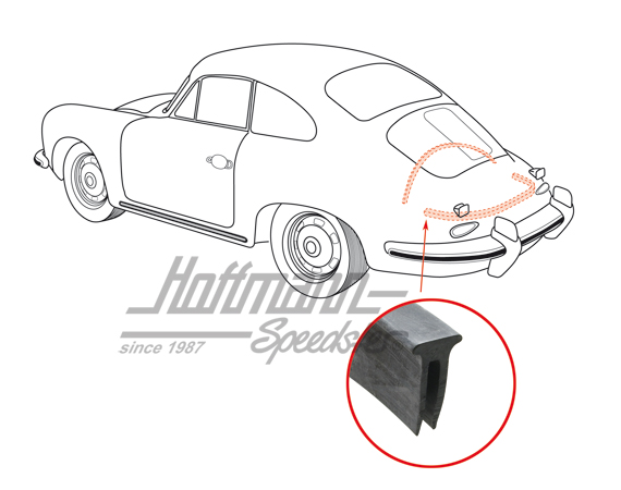 Guarnizione vano motore/parte frontale, 356 A/B/C | 369 061 39 | 510-6618