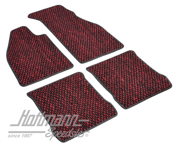 Tappetini, cocco, 72-, rosso / nero | ZVW 2DRD | 020-5381-57