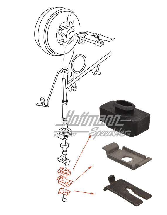 Kit di montaggio, cavo frizione, autoregolante | 533 798 105 | 207-0850