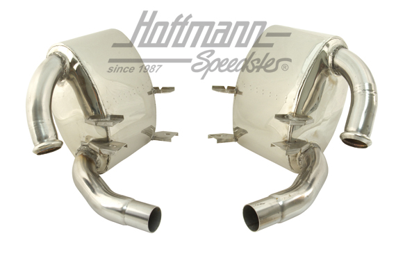 Set silenziatore sportivo, acciaio inossidabile lucidato, 996                                       