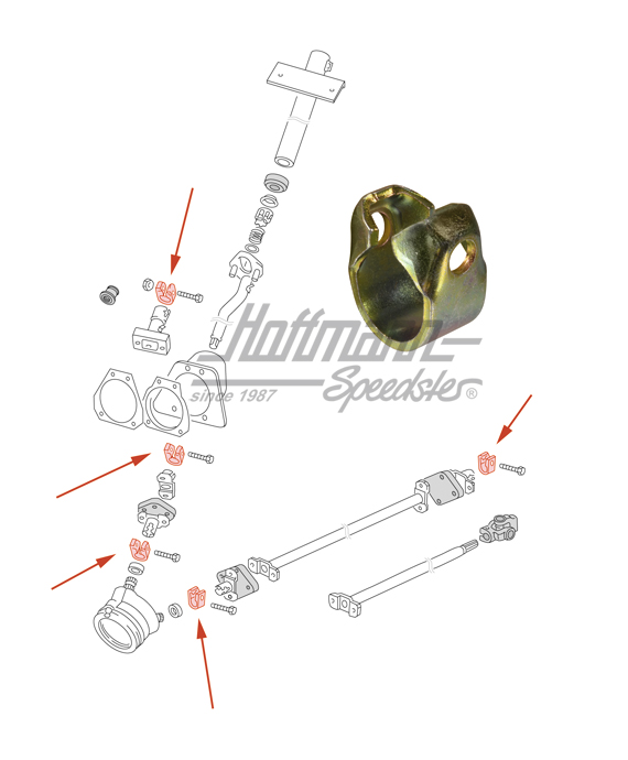 Fascetta, flangia tubo di sterzo
, Furgone T3 | 291 415 539 | 330-4314