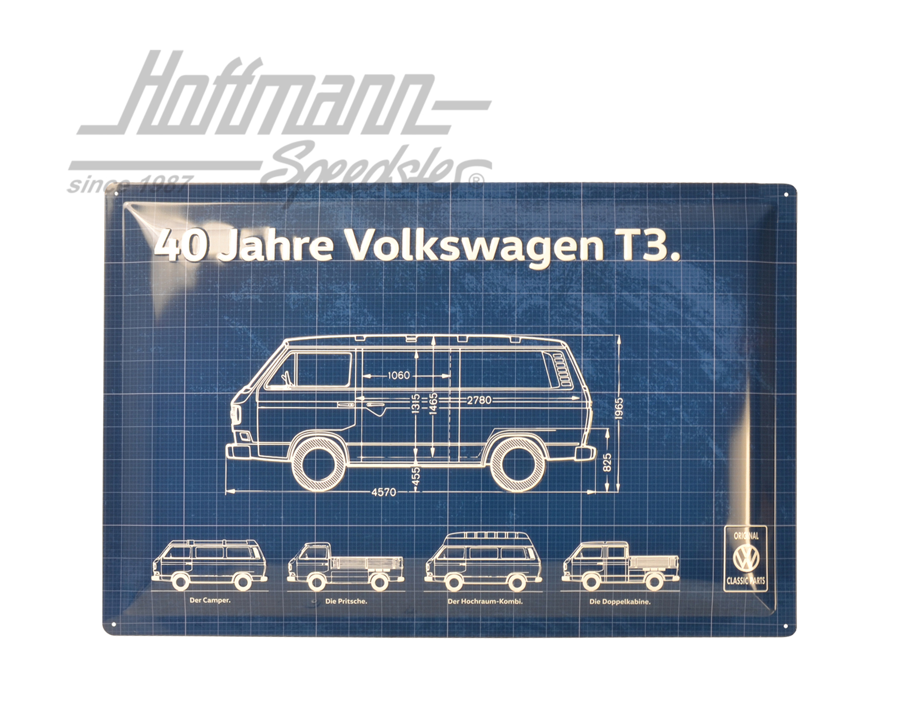 Piastra in lamiera, 40 Jahre Volkswagen T3 | ZCP 902 968 | 021-0176-42