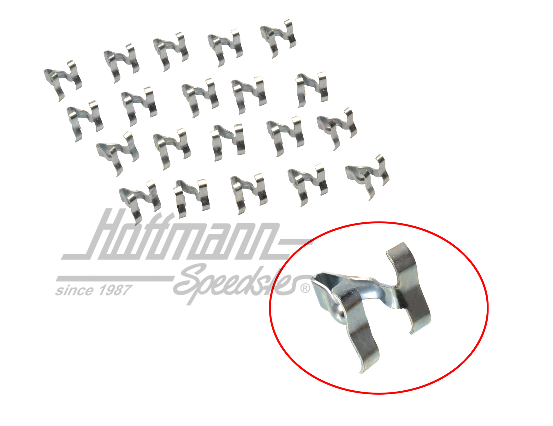 Clip per modanatura, -7.66 (20 pezzi) | 113 853 585 B | 020-2077-03