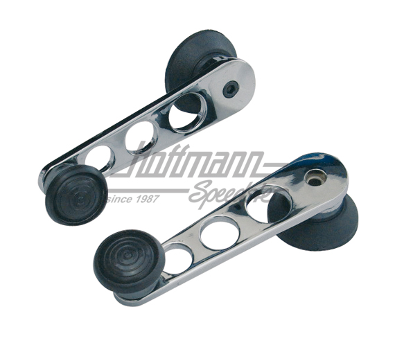 Manovella alzavetro, cromo/ materiale sintetico, nera | AC 837 610 | 010-3105-01