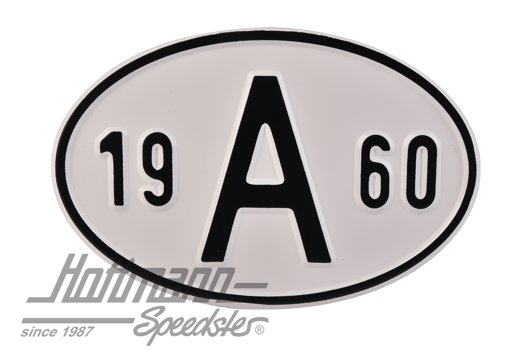 Targa sigla internazionale "A" (Austria), "1960", alluminio |  | 020-2398-60