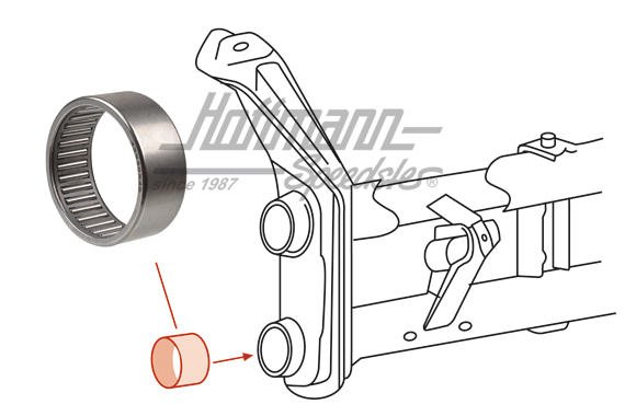 Cuscinetto a rullini, avantreno superiore, 50 mm, 8.65- | 311 401 301C | 020-2513